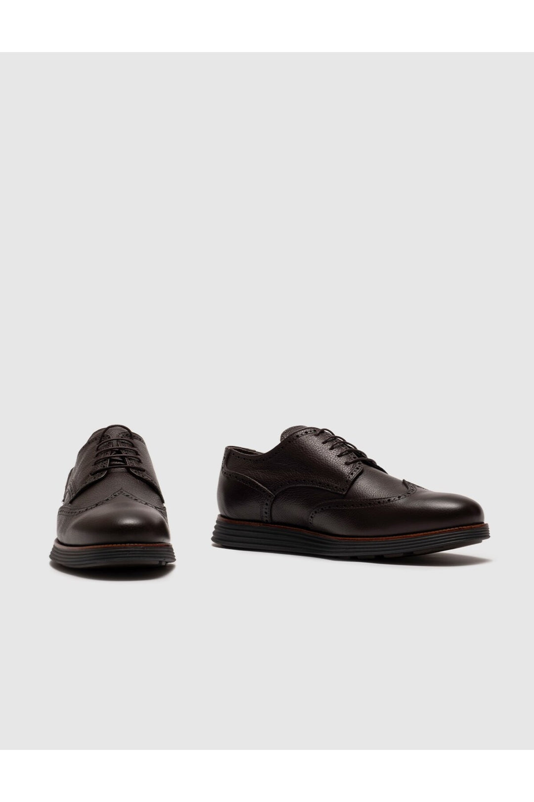 Cabani Shoes Chaussures de ville pour hommes en cuir véritable marron à lacets - Multicolore