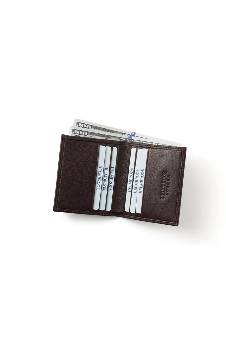helmbrook Portefeuille en cuir véritable pour homme Multi-Bay RFID Protected Colin Coffee