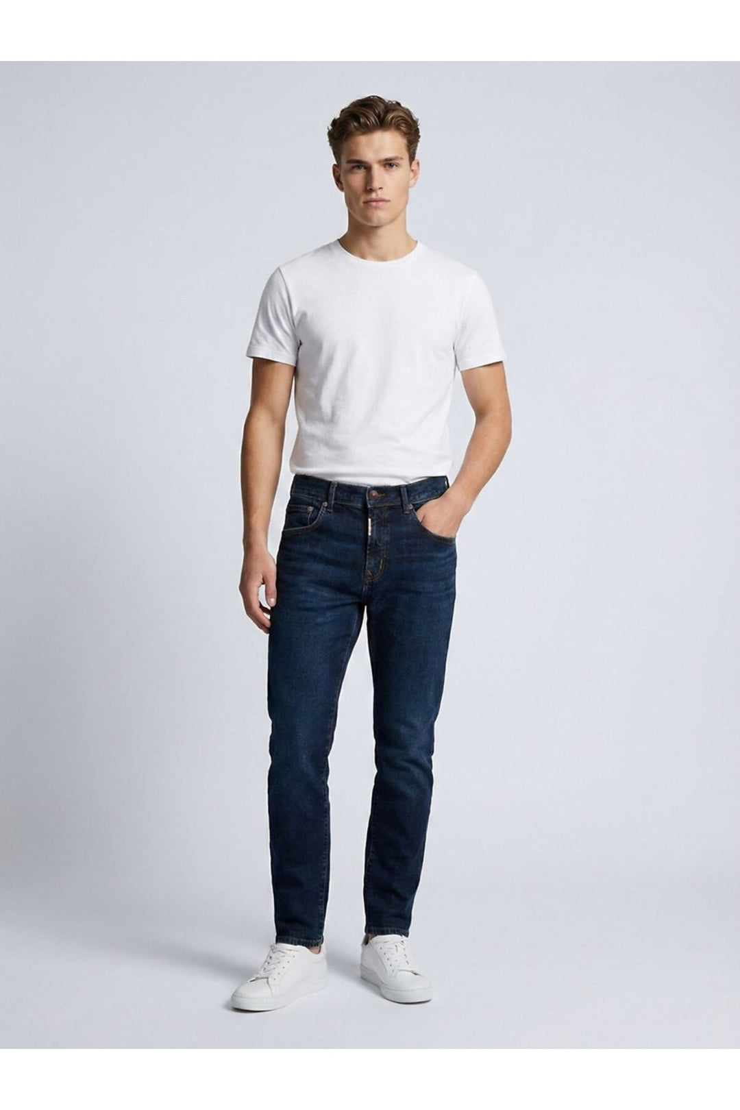 LTB Dıego Jean Pantalon Droit Taille Moyenne Indigo Foncé - dark Indigo