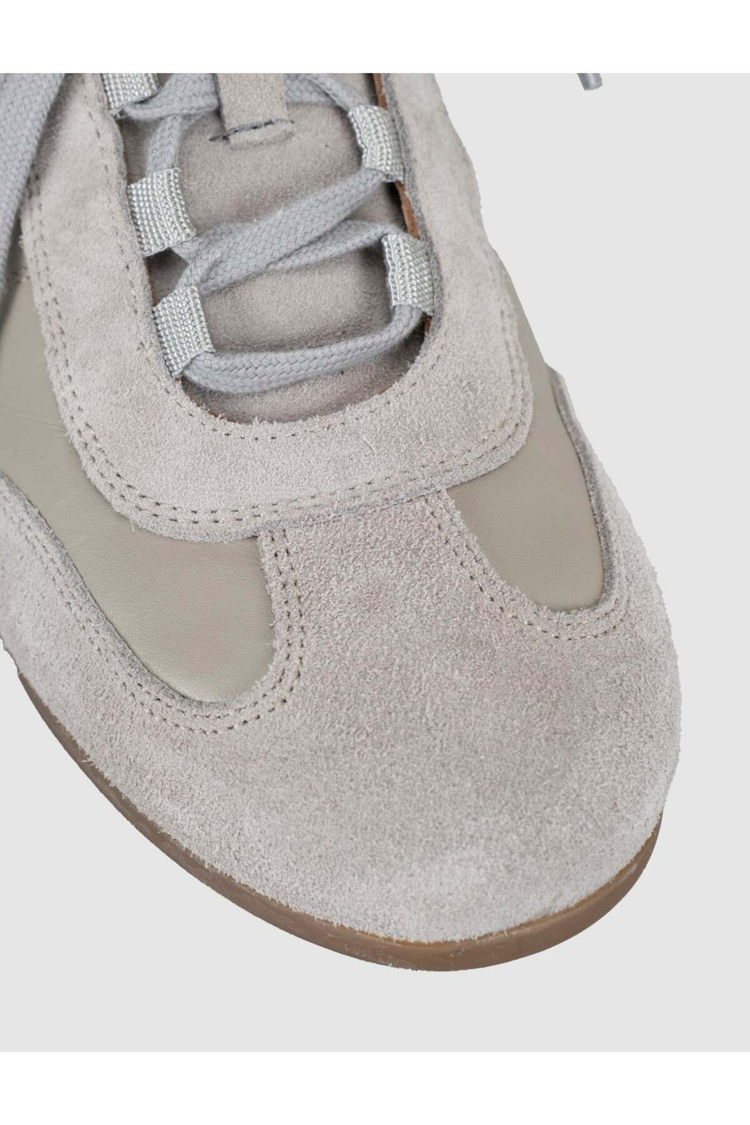 Cabani Shoes Baskets Femme en Cuir Véritable Crème - Crème