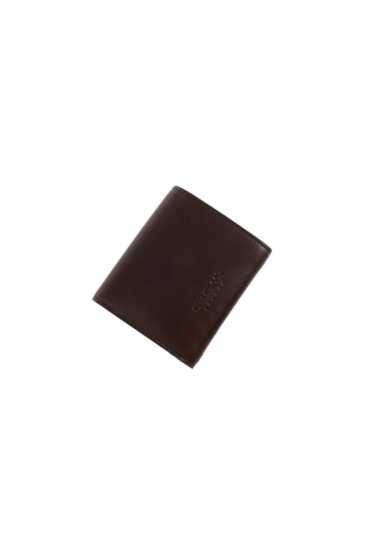 Helmbrook Grande fermeture à glissière de portefeuille en cuir véritable pour femmes avec couvercle protégé par RFID Eleanor Coffee Khaki