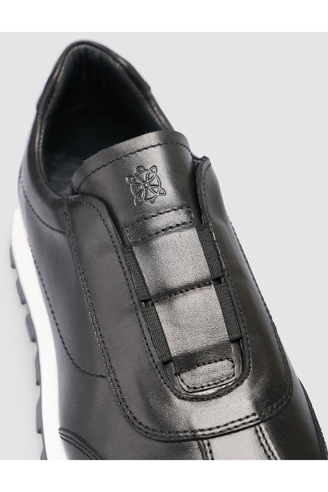 Cabani Shoes %100 Cuir Véritable Baskets Noires pour Femmes - Noir