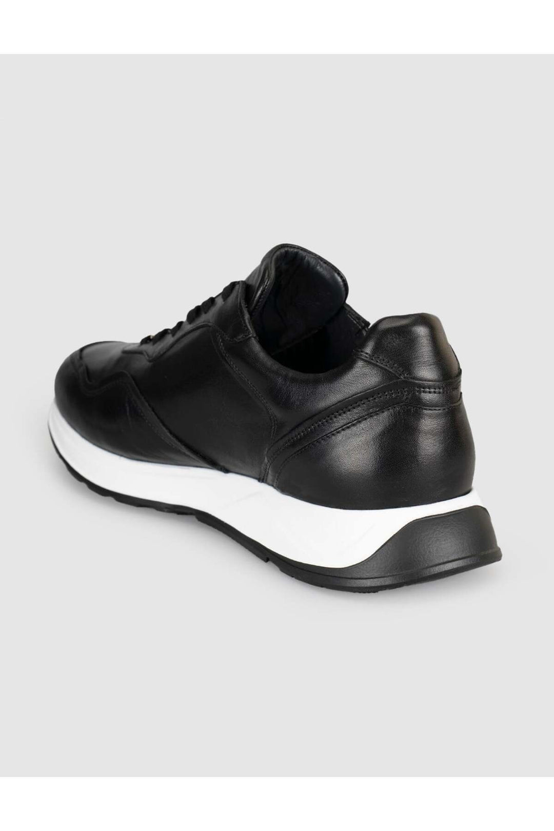Cabani Shoes Baskets en cuir véritable noir pour homme avec semelle Eva - Multicolore