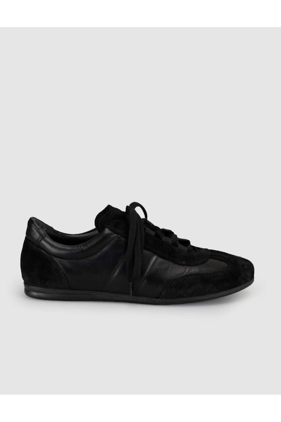Cabani Shoes Baskets femme en cuir véritable suédé noir - Multicolore