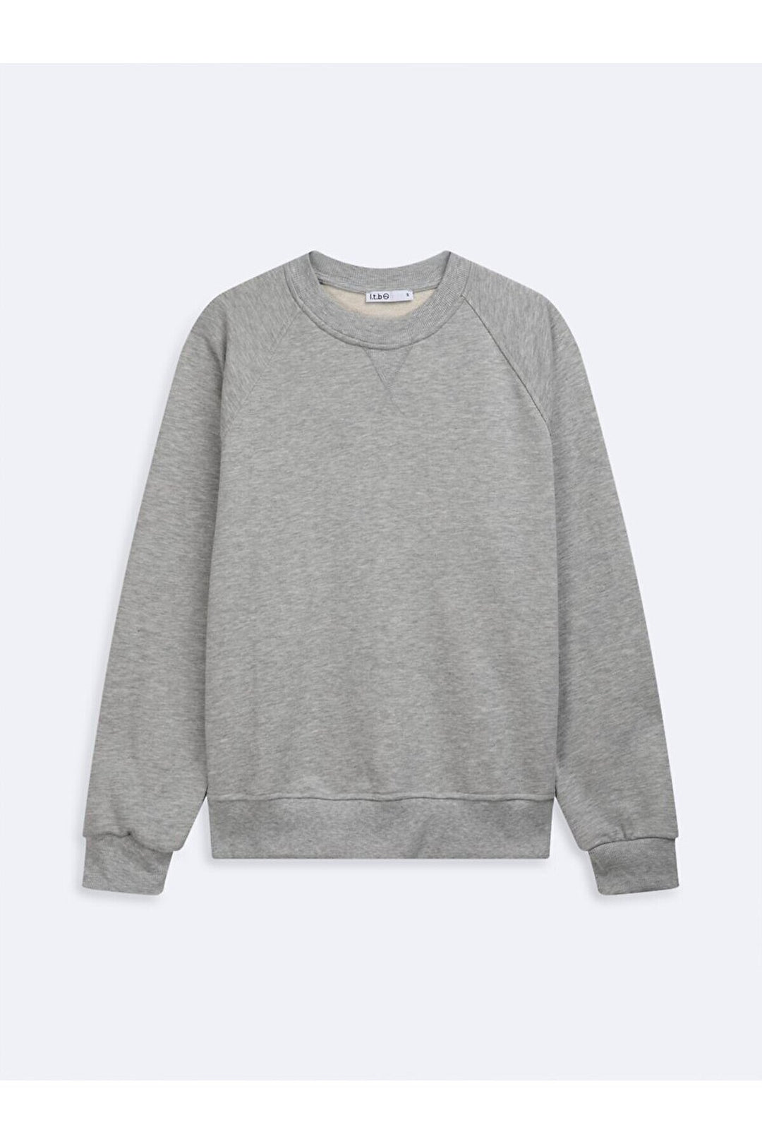 LTB Sweat gris à manches longues et à col zéro - Griṡ_217