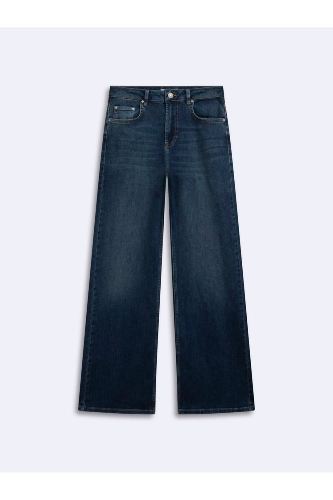 LTB Enora Jean Pantalon à taille moyenne droit en denim foncé indigo - dark Indigo