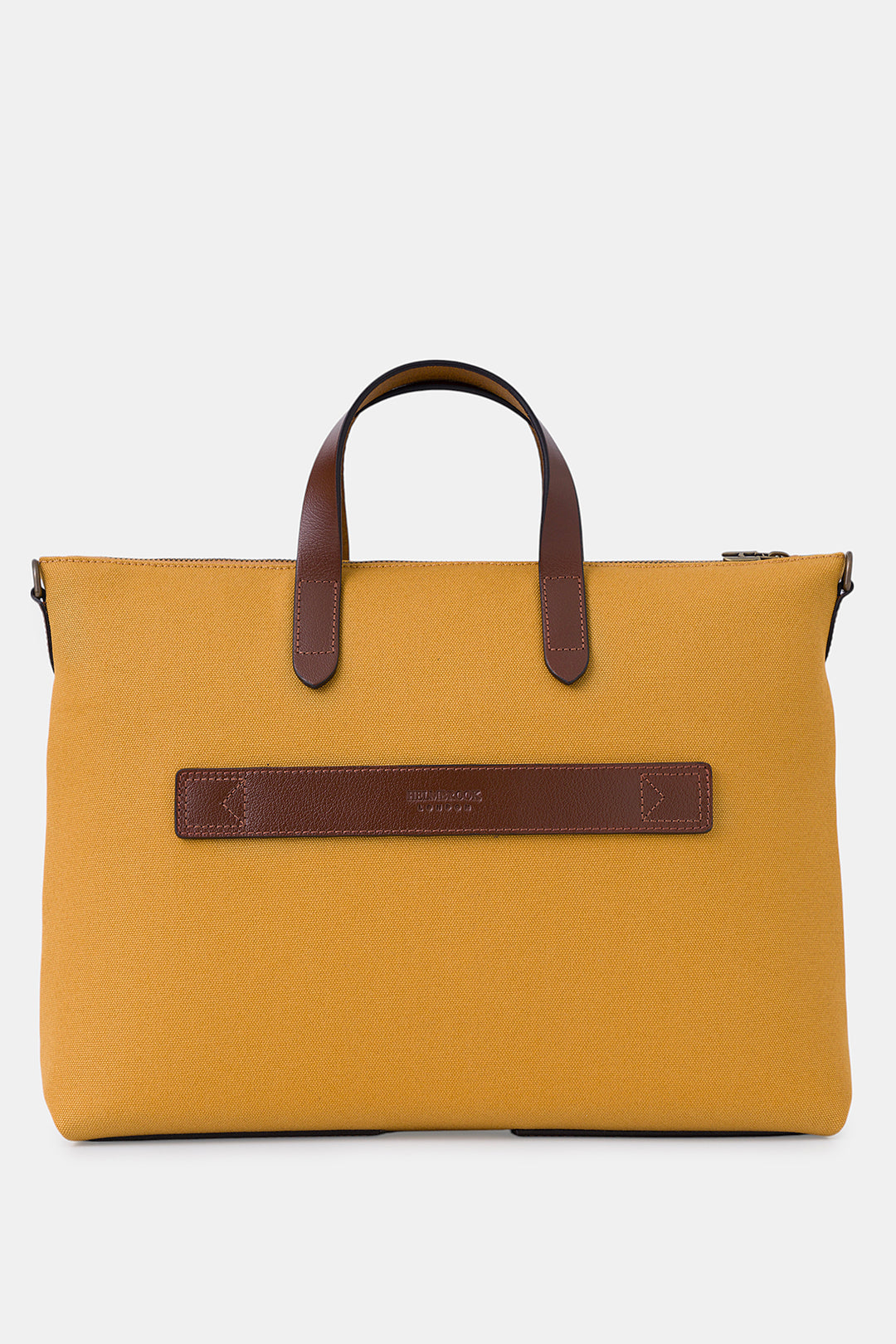 Helmbrook Sac pour ordinateur portable Brice en cuir véritable unisexe de 15,6po à compartiment unique