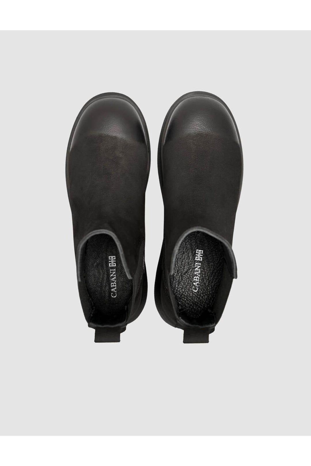 Cabani Shoes Bottines d'hiver pour femmes en cuir véritable noir - Multicolore