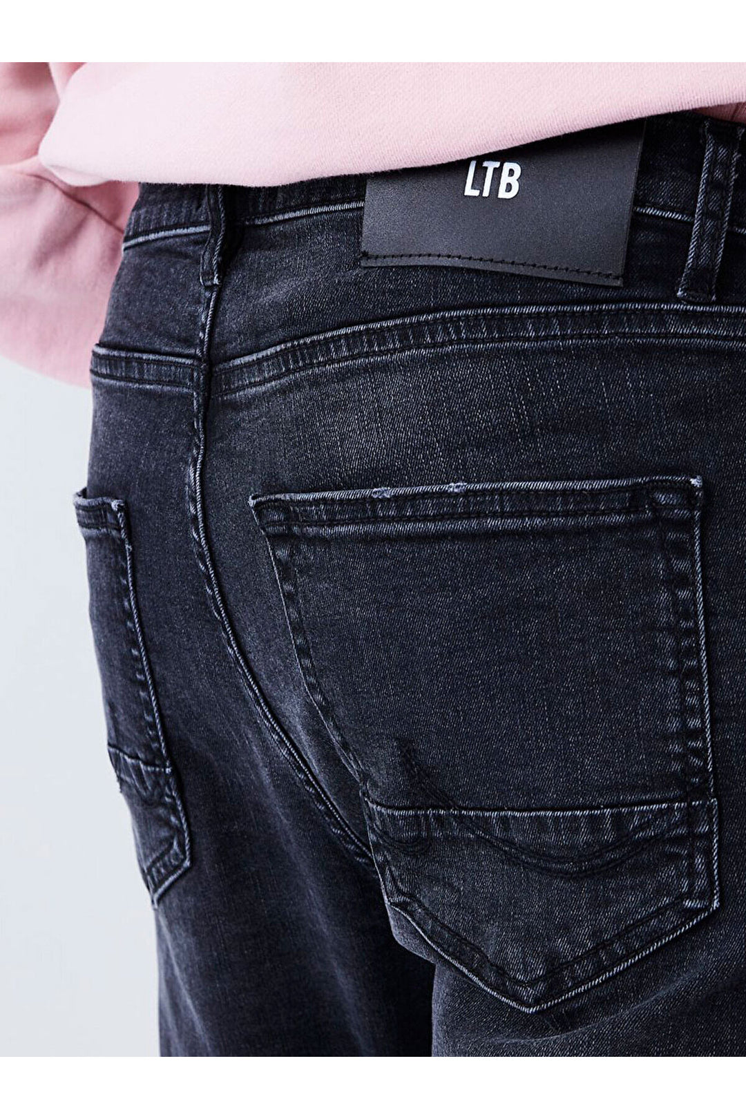 LTB Jean taille moyenne à jambes étroites Smarty Y - Foncé Gris_55134