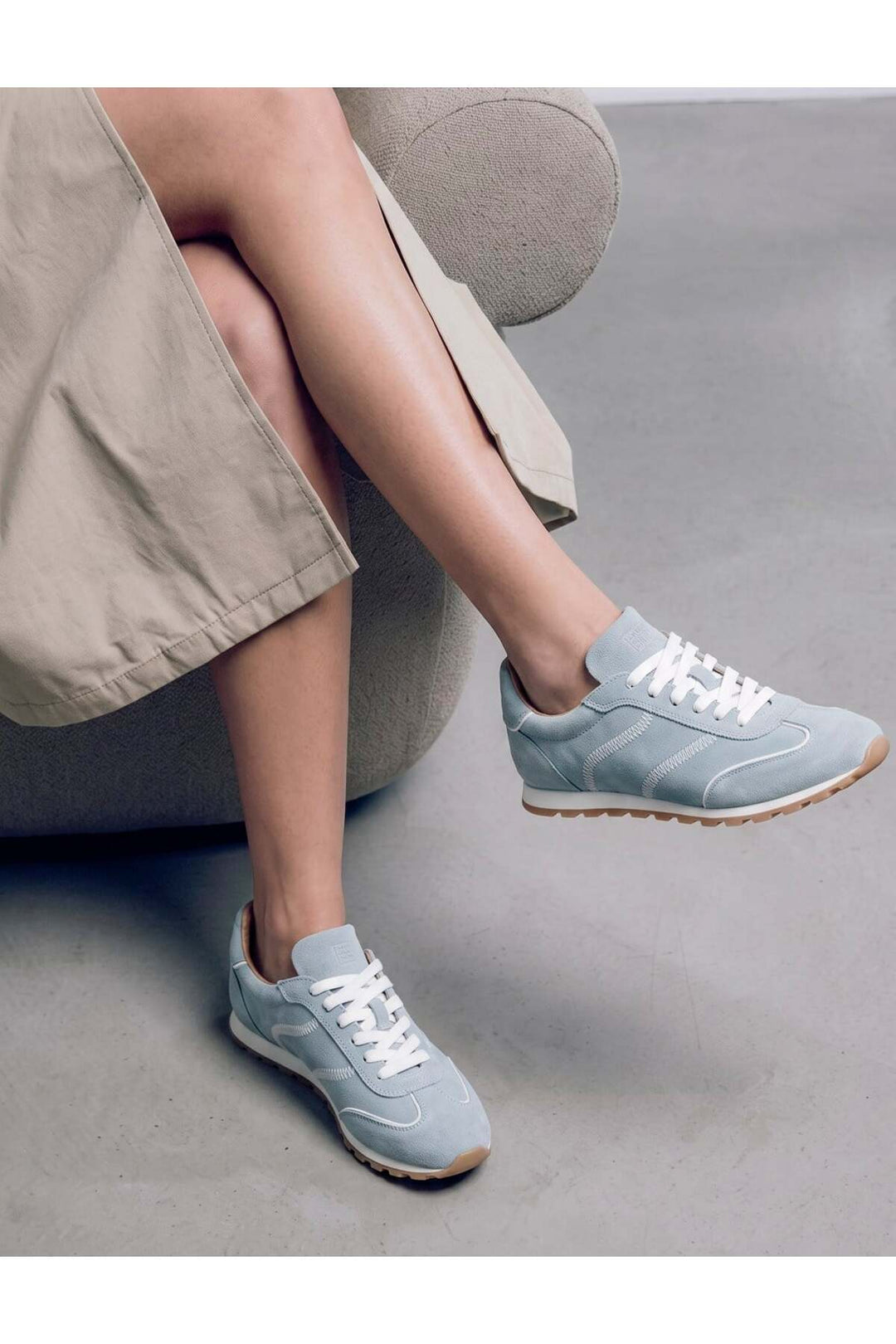 Cabani Shoes Baskets décontractées en cuir véritable pour femmes - Multicolore