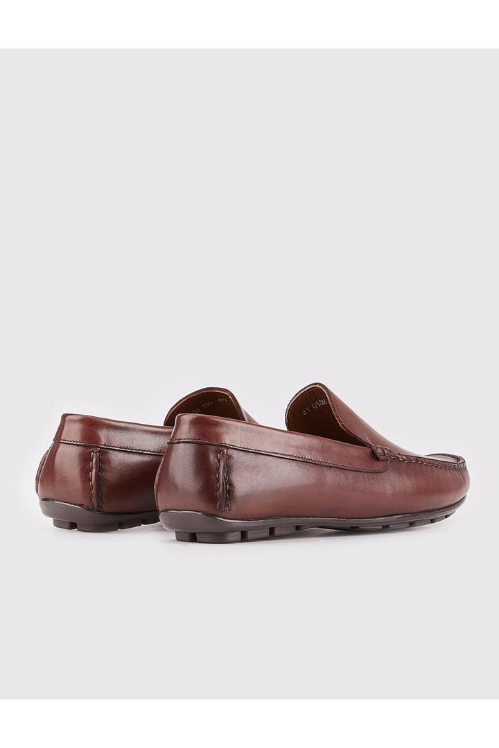 Cabani Shoes Chaussures Loafer pour hommes en cuir véritable marron - Marron