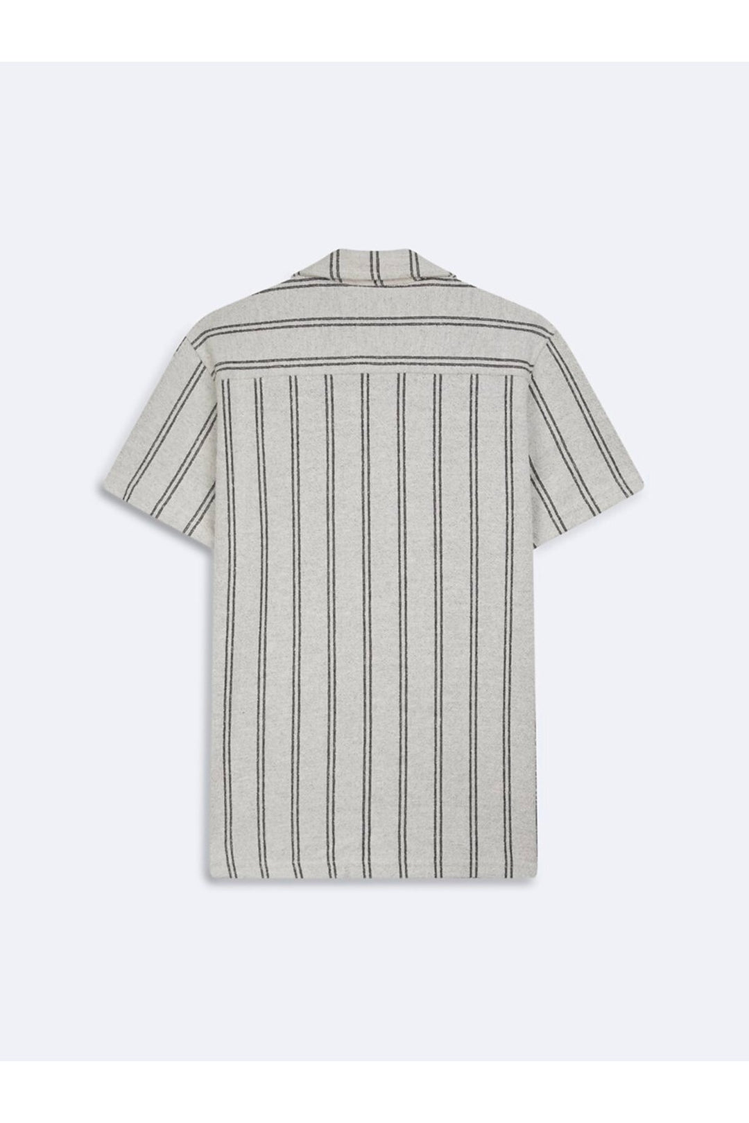 LTB Chemise blanche à rayures cubaines en jacquard - Blanc