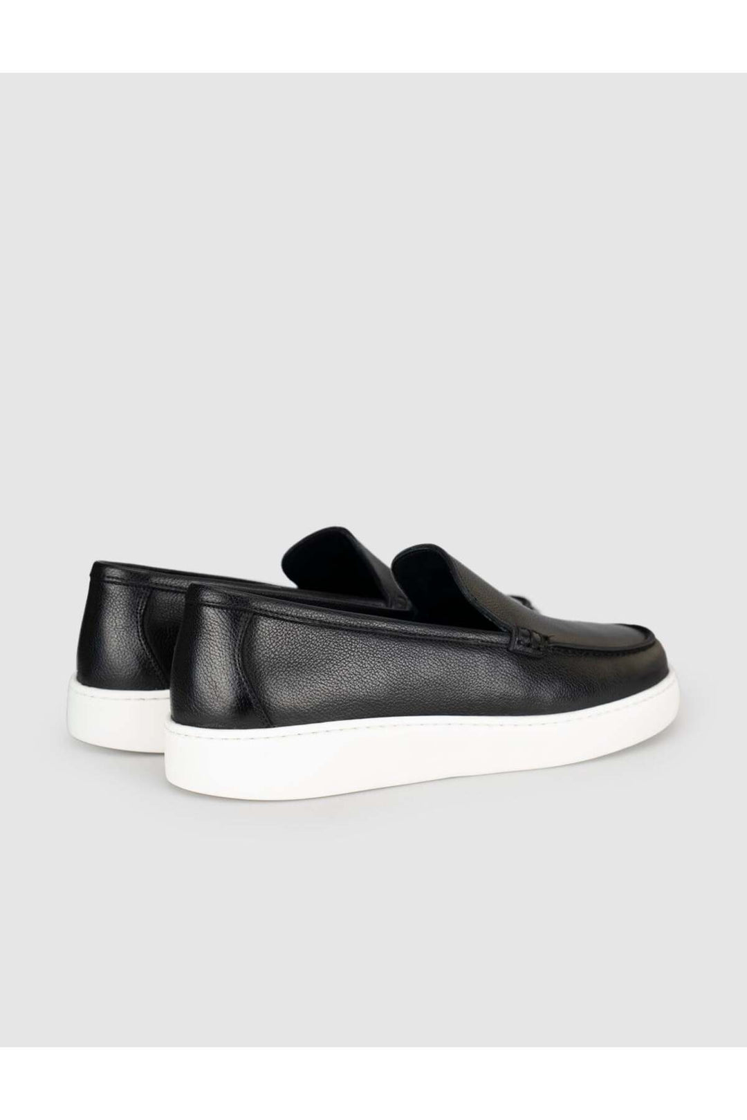 Cabani Shoes Chaussures Loafer pour hommes en cuir véritable avec semelle noire et blanche - Multicolore