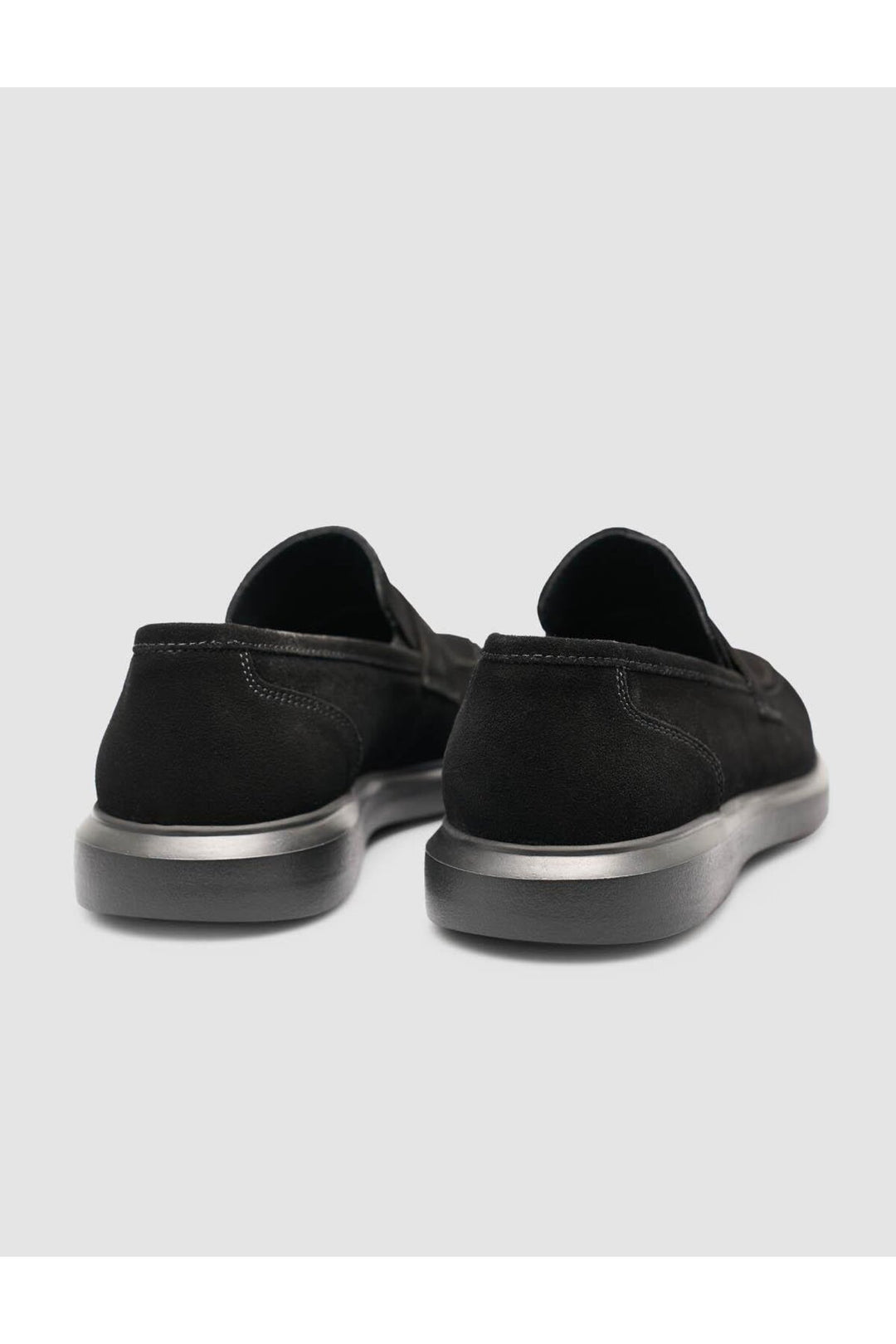 Cabani Shoes Mocassins pour hommes en cuir véritable suédé noir - Noir