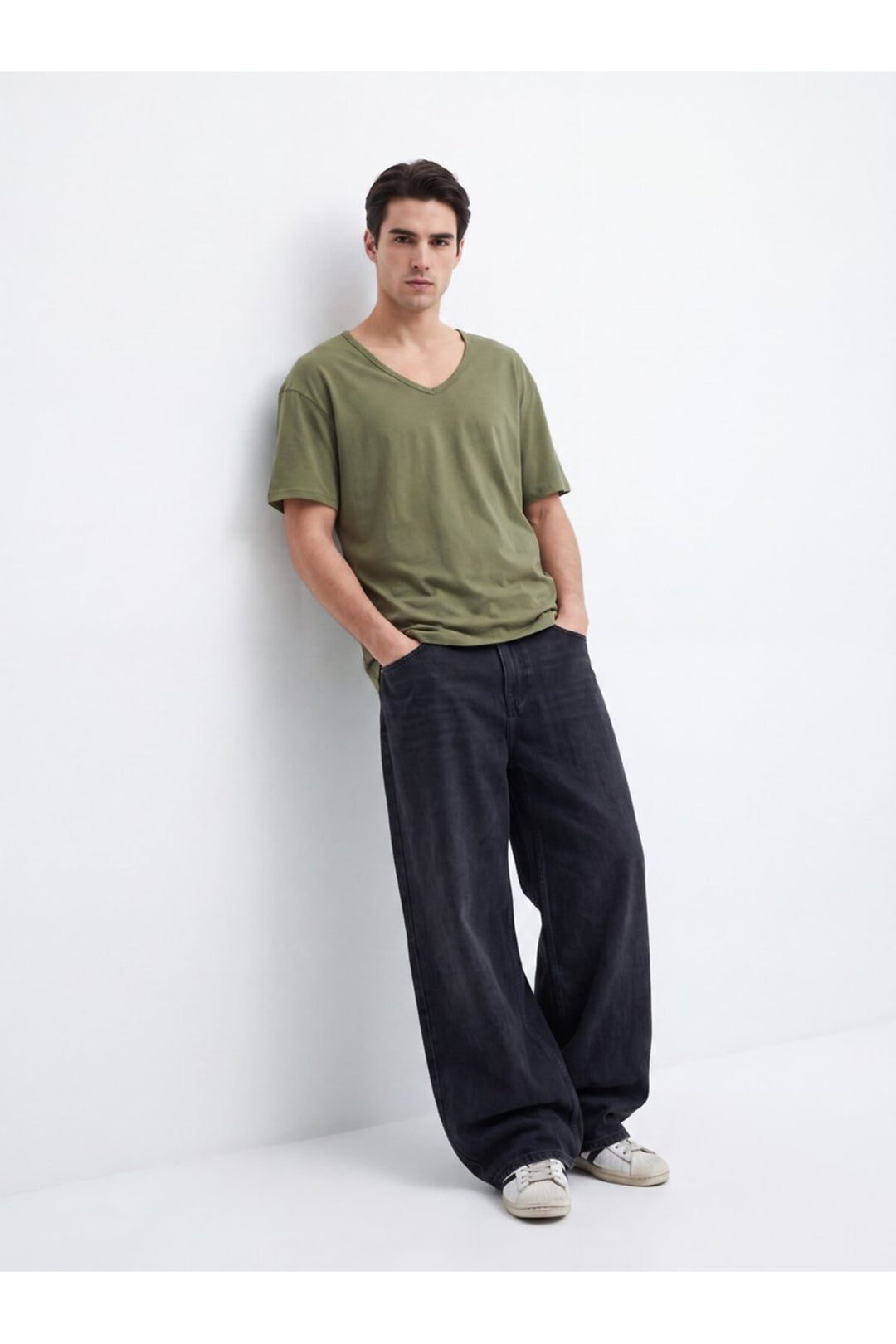 LTB T-shirt Basic Vert Col V - Vert