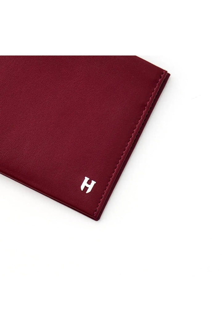 helmbrook Portefeuille en cuir véritable pour homme Design personnalisé Protégé RFID Tanner Bourgogne