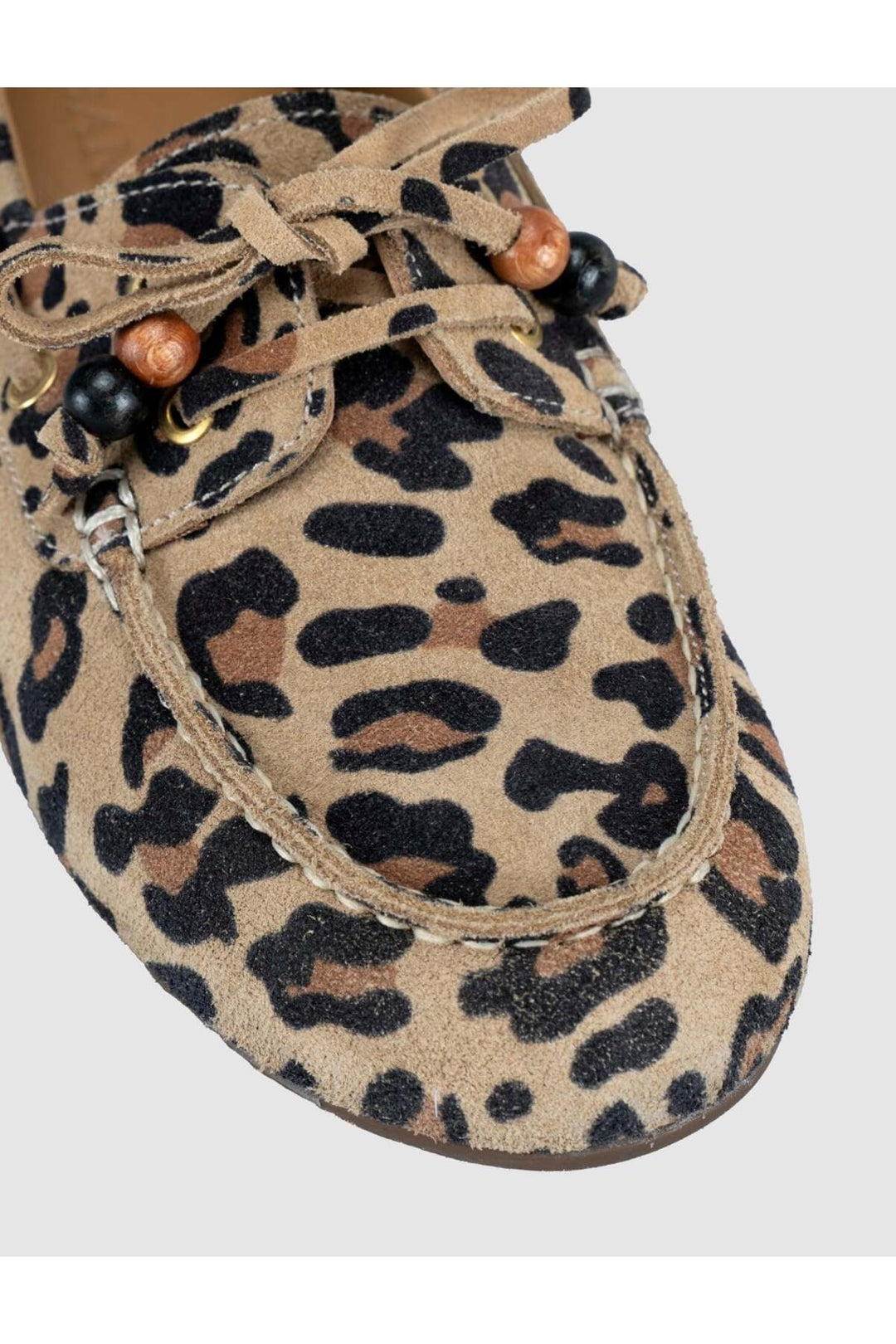 Cabani Shoes Lumanar Femme Mocassin Driver en Suède Imprimé Léopard - Multicolore