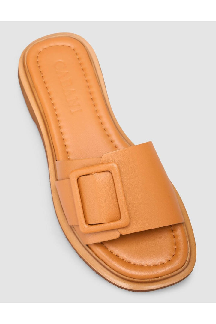 Cabani Shoes %100 Cuir véritable Sandales femme marron - Multicolore