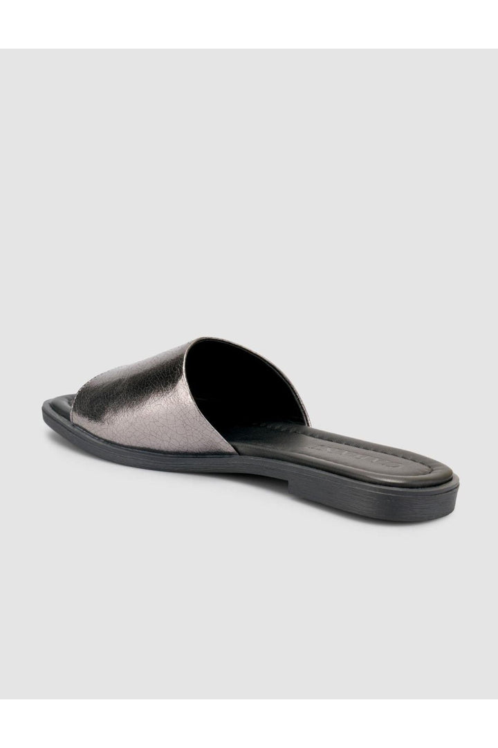 Cabani Shoes %100 Cuir véritable Sandales noires pour femmes - Multicolore