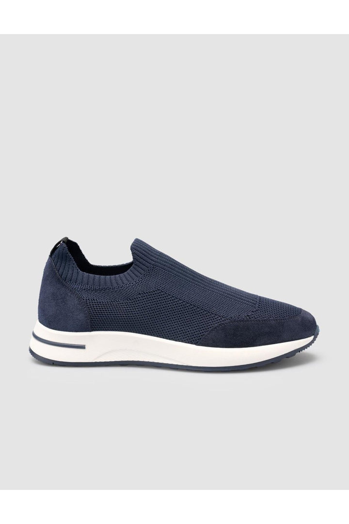Cabani Shoes Chaussures de sport pour hommes en tricot Bleu marine - Bleu marine