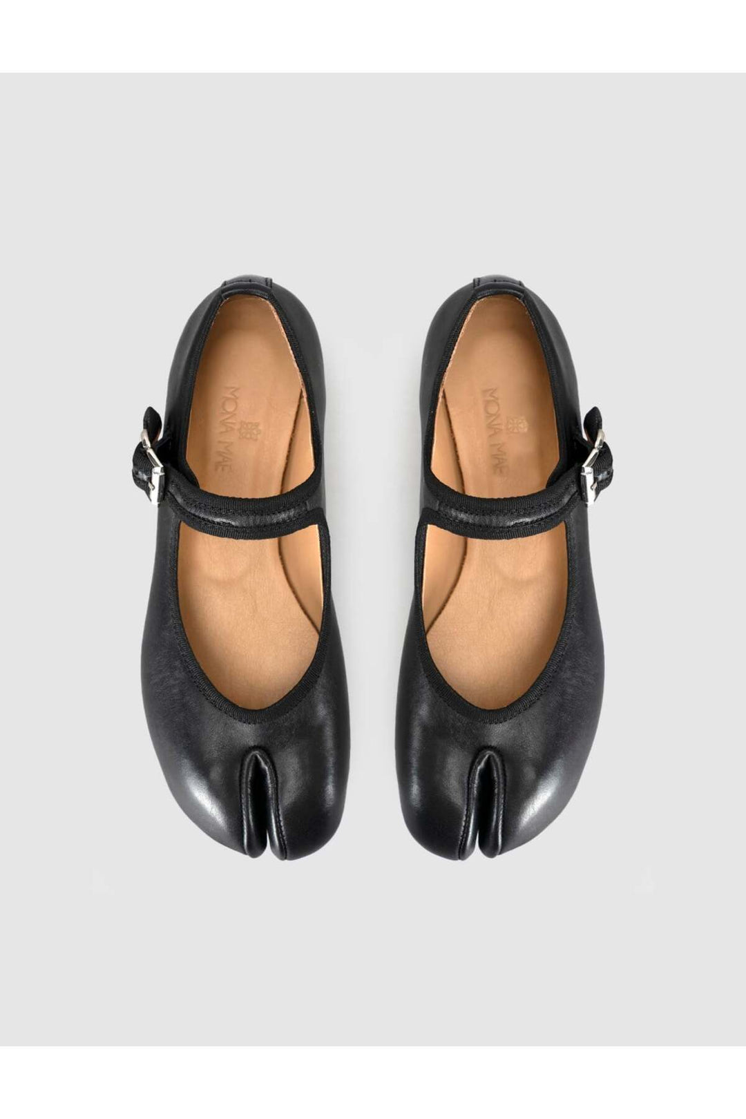 Cabani Shoes Ballerines à bout rond avec boucle noire - Multicolore