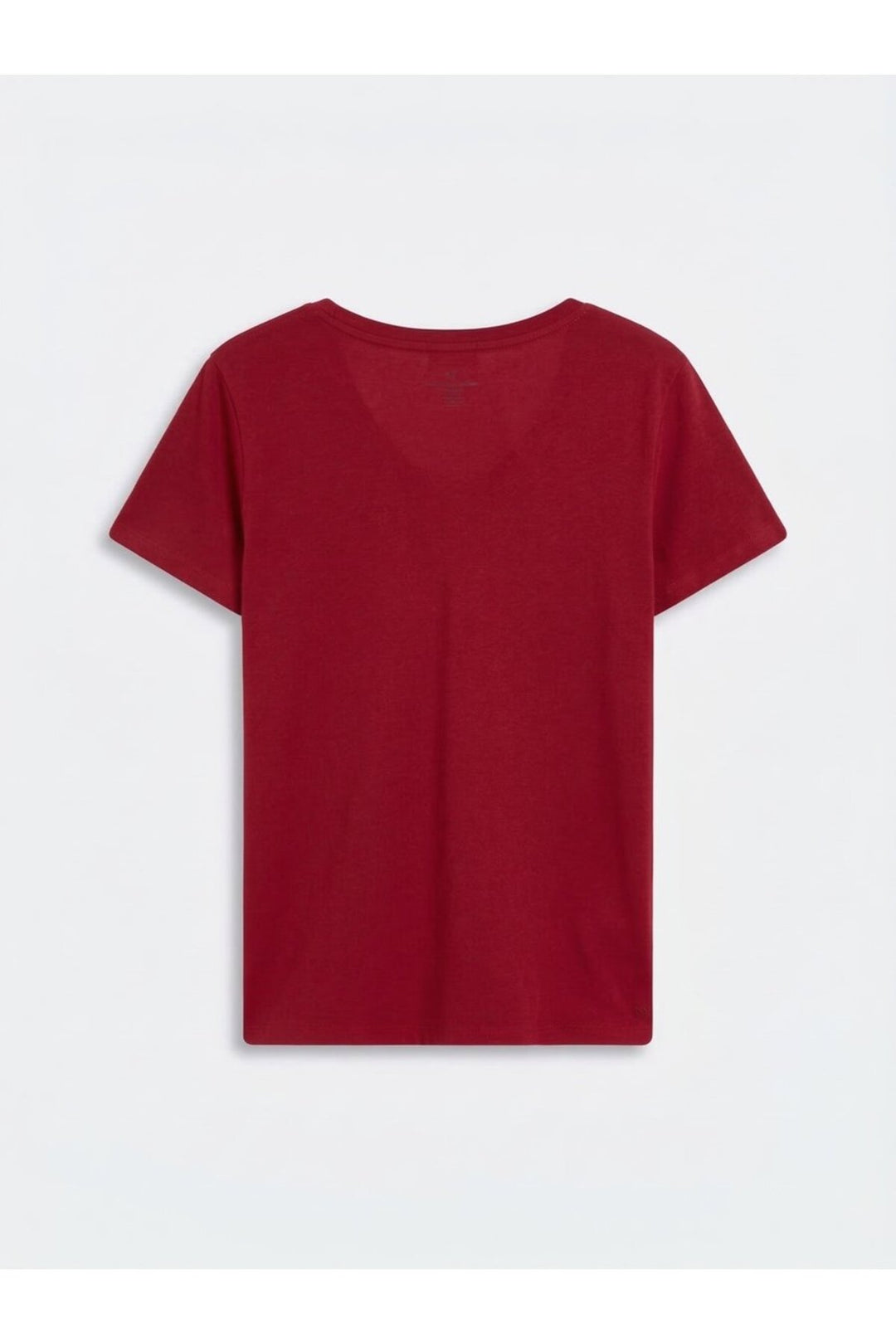 LTB T-shirt rouge basique à col en V - Multicolore