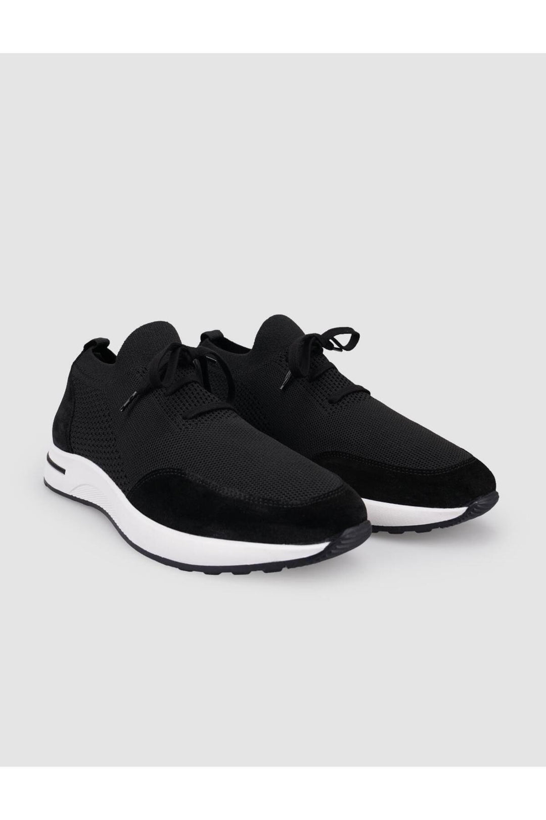 Cabani Shoes Monza Triko Noir À Lacets Chaussures de Sport pour Homme - Noir