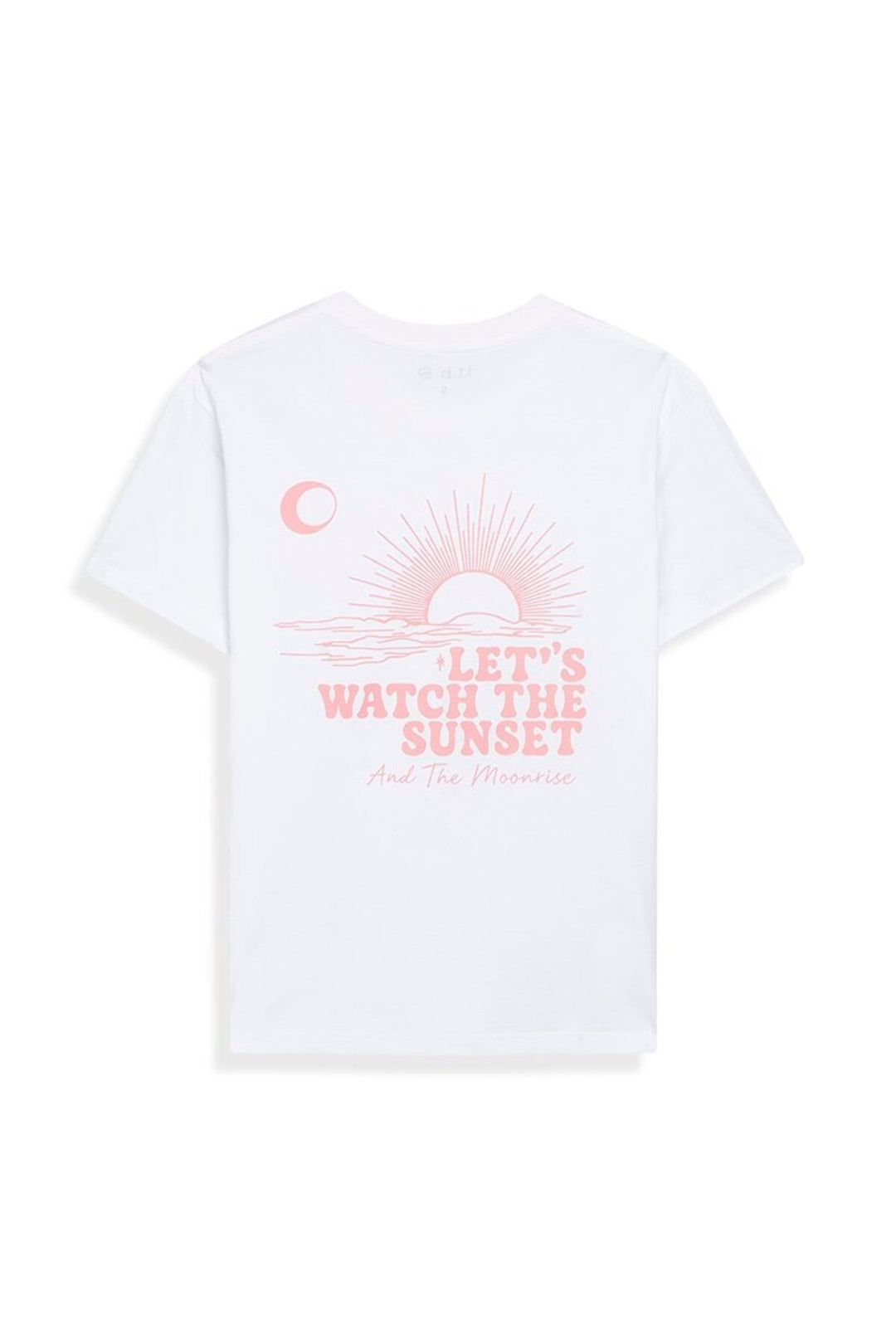 LTB T-shirt Relaxed Blanc avec Imprimé au Dos - Blanc