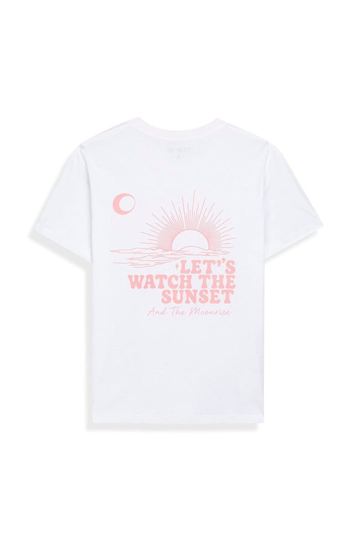 LTB T-shirt Relaxed Blanc avec Imprimé au Dos - Blanc