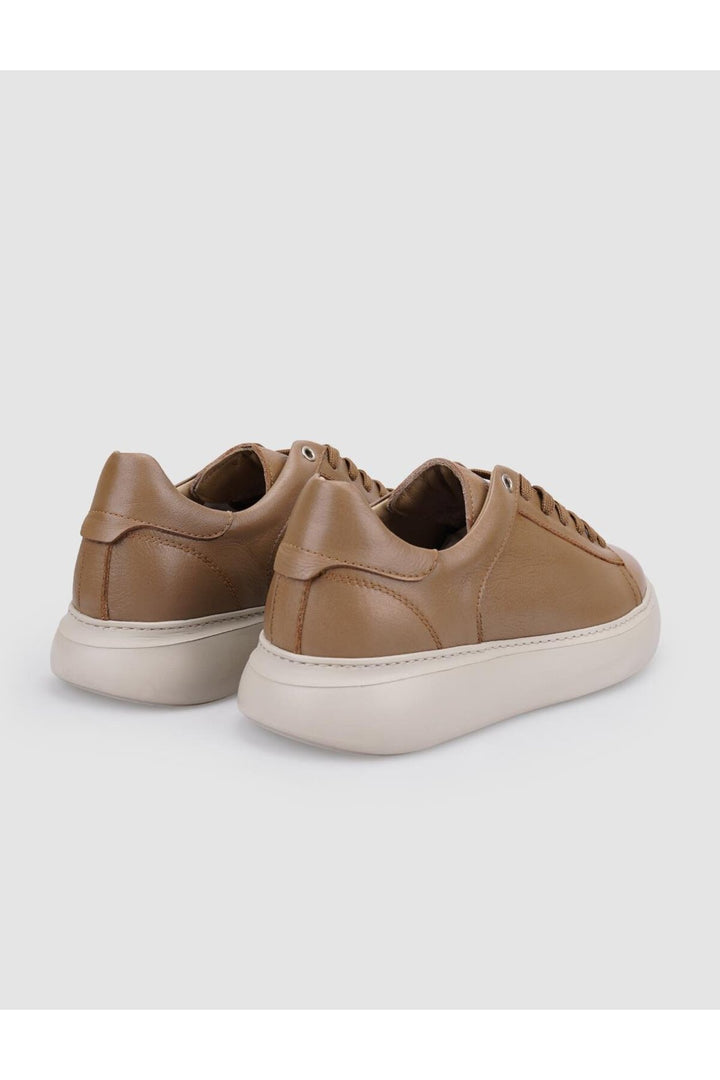 Cabani Shoes %100 Cuir véritable Chaussures de sport pour hommes en vison à lacets - Vison