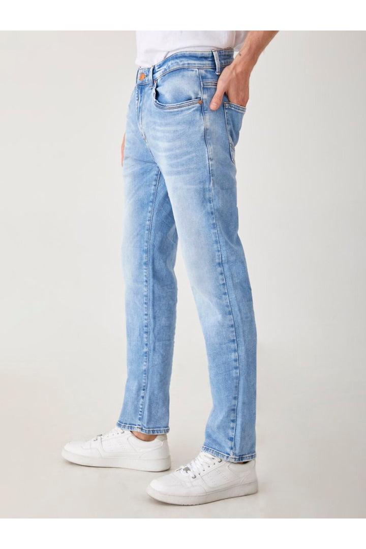 LTB Hollywood Z Jean Pantalon Taille Moyenne Jambe Droite Light Indigo - Clair Bleu