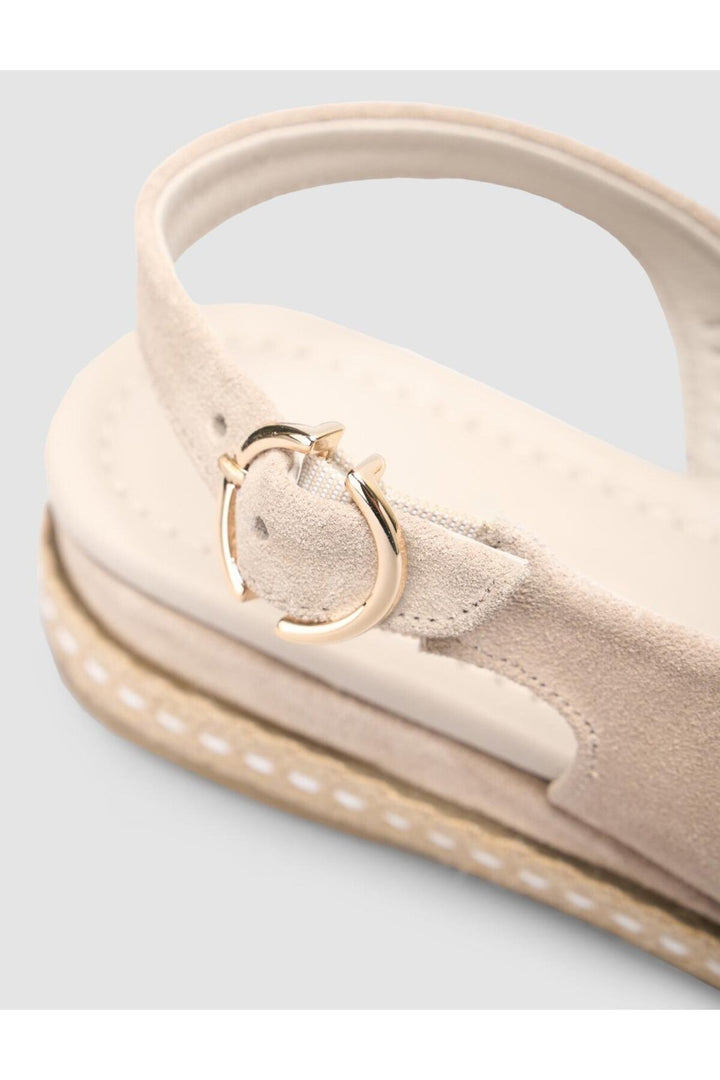 Cabani Shoes %100 Cuir véritable Sandale en suède pour femme - Pierre