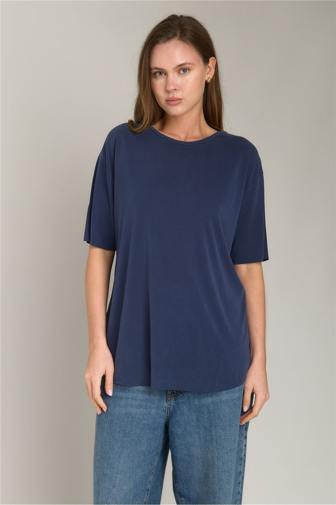 Lovely Things ADELE T-shirt sans couture Basique Vêtements supérieurs Haut de pyjama - Bleu marine
