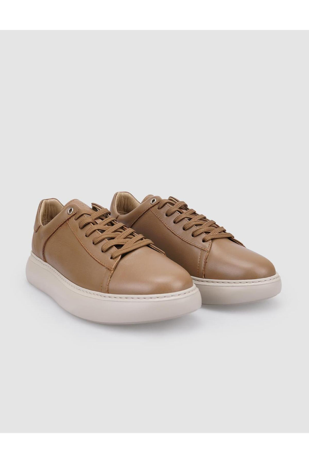 Cabani Shoes %100 Cuir véritable Chaussures de sport pour hommes en vison à lacets - Vison