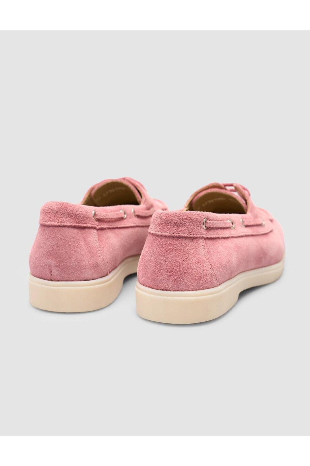 Cabani Shoes Renavex MonaMae %100 Cuir Véritable Suède Poudré Chaussures Bateau Femme Quotidien - Poudre