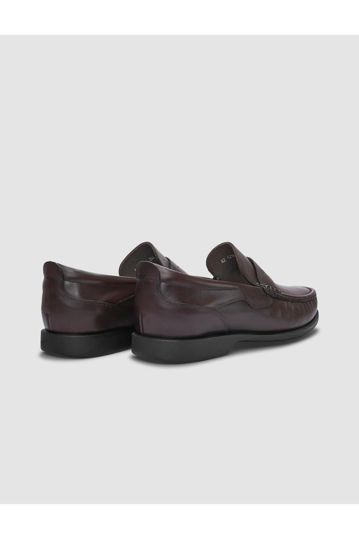Cabani Shoes Chaussures de ville pour hommes en cuir véritable marron - Marron