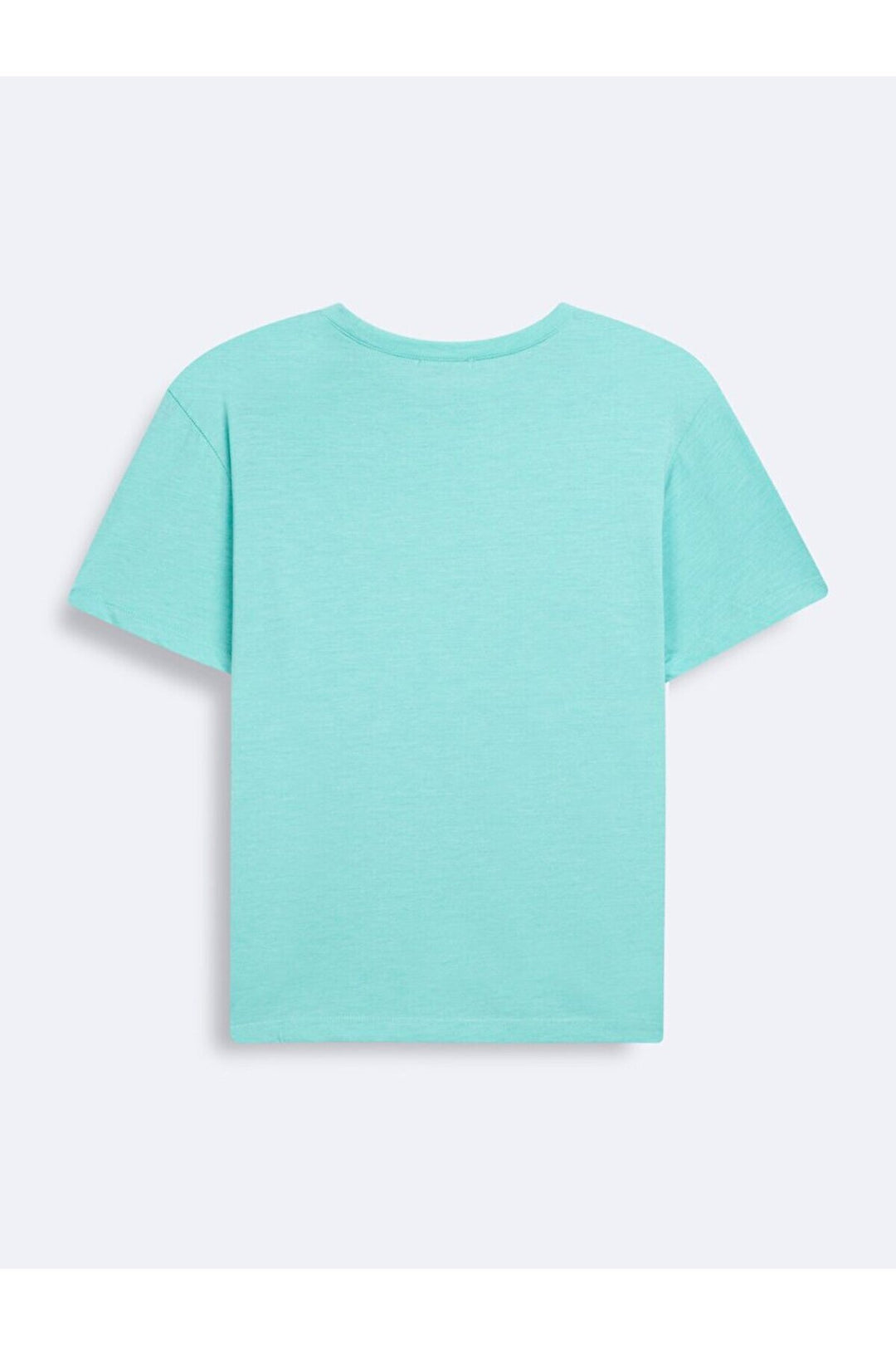 LTB T-shirt vert imprimé à encolure zéro et manches courtes