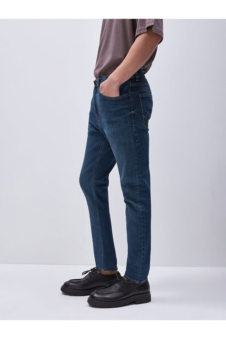 LTB Pantalon en Jean Taille Moyenne Smarty Y Jambe Étroite - Bleu