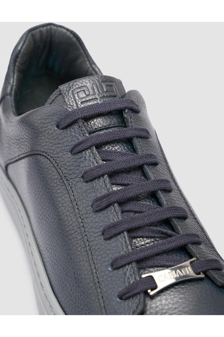 Cabani Shoes %100 Cuir véritable Bleu marine Chaussures de sport pour hommes - Bleu marine
