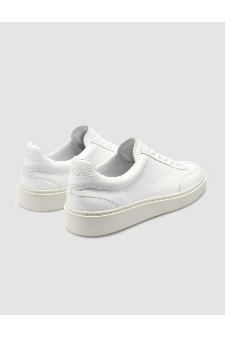 Cabani Shoes %100 Cuir véritable Baskets blanches pour hommes - Blanc