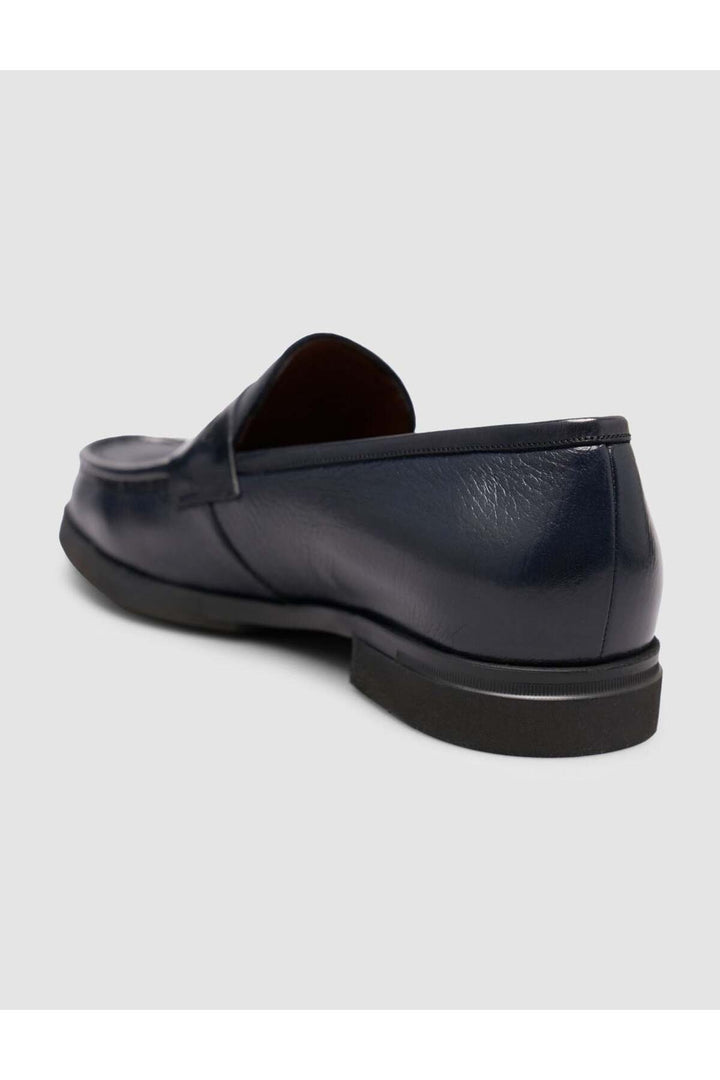 Cabani Shoes Chaussures Loafer pour Homme en Cuir Véritable Bleu marine Premium - Bleu marine