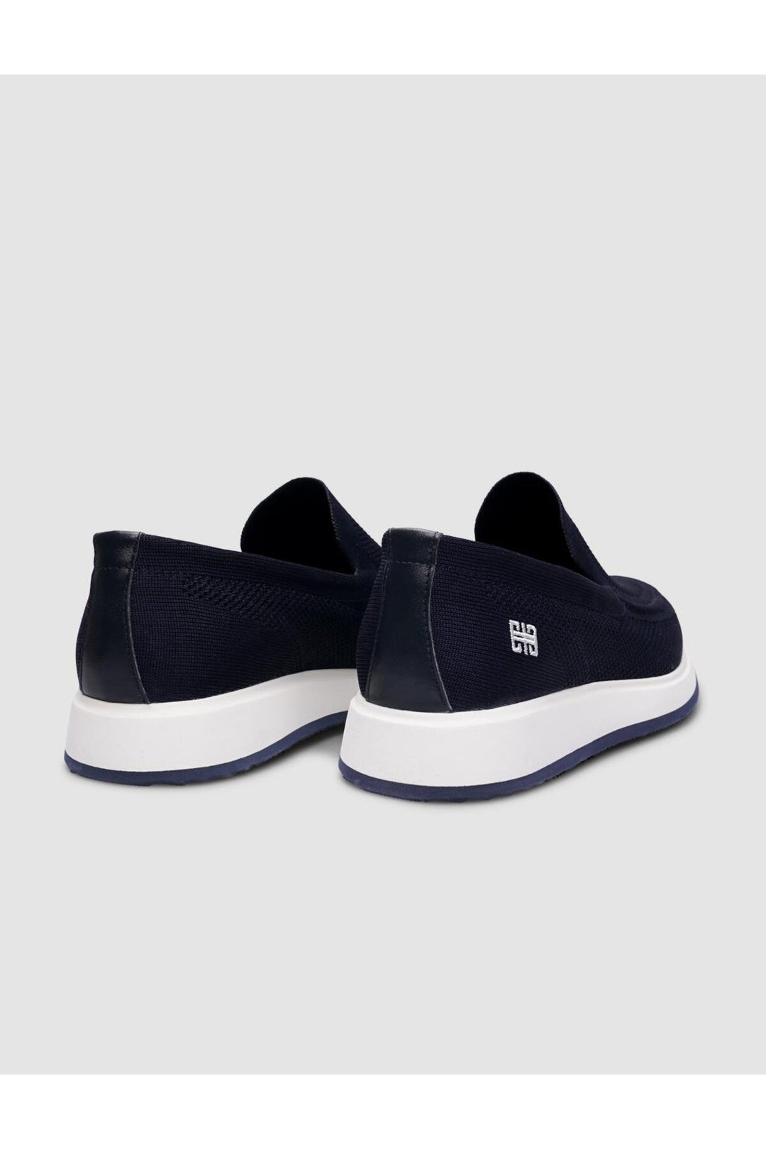 Cabani Shoes Chaussures de ville pour homme en tricot bleu marine - Bleu marine