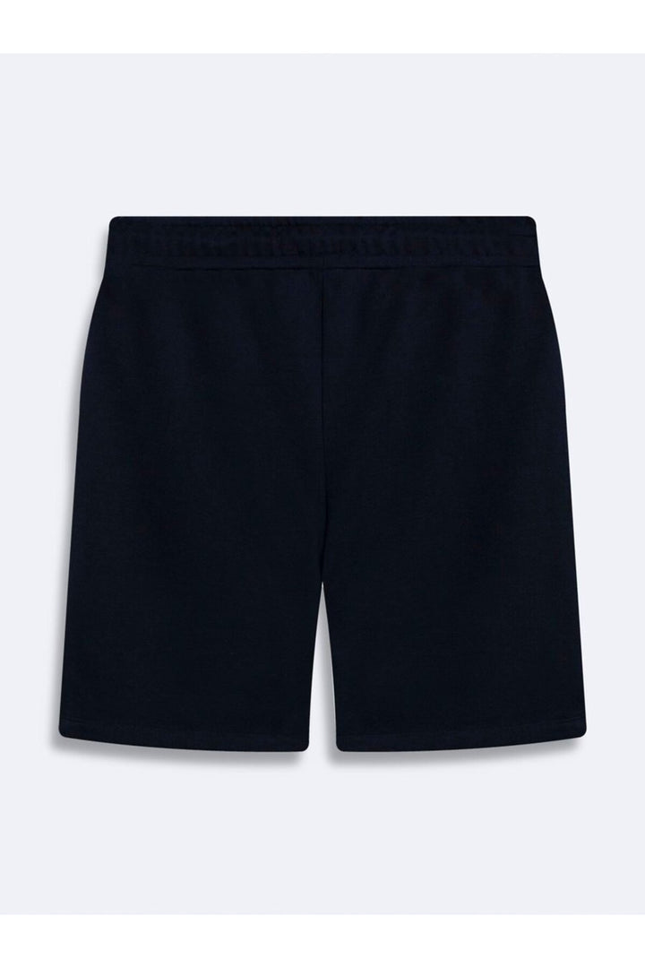 LTB Short en tricot bleu marine à fermeture éclair basique - Bleu marine
