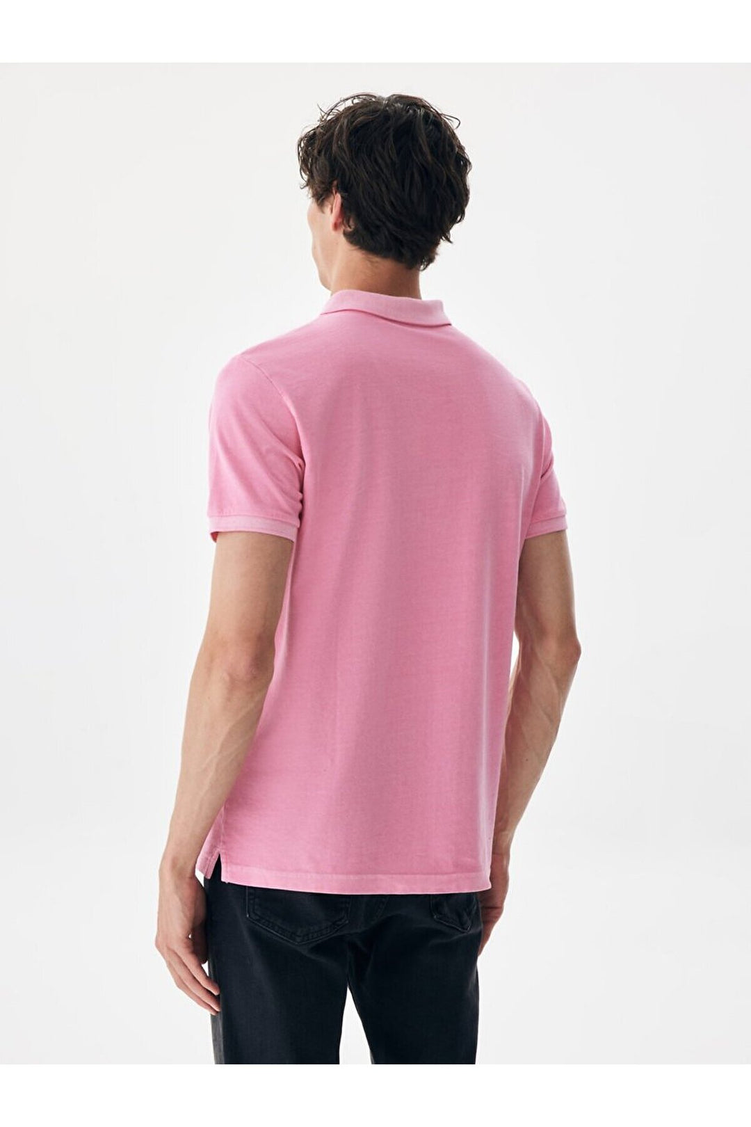 LTB T-shirt rose à col roulé et effet pâle