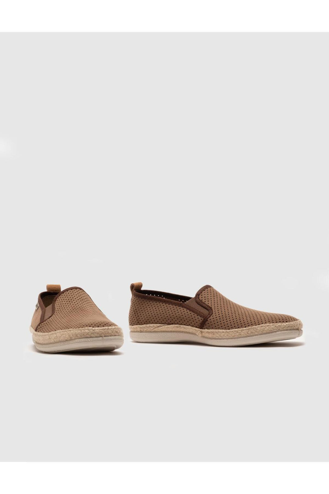 Cabani Shoes Chaussures de ville pour hommes avec détails en osier en vison - Vison