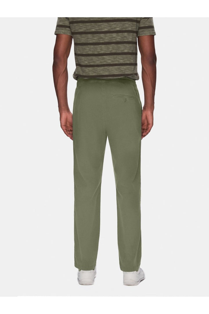 LTB Pantalon vert gabardine jambes droites