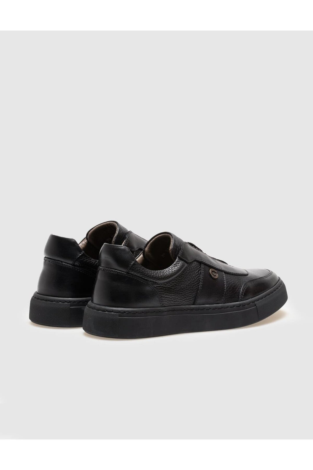 Cabani Shoes Chaussures de sport pour hommes en cuir véritable noir - Noir