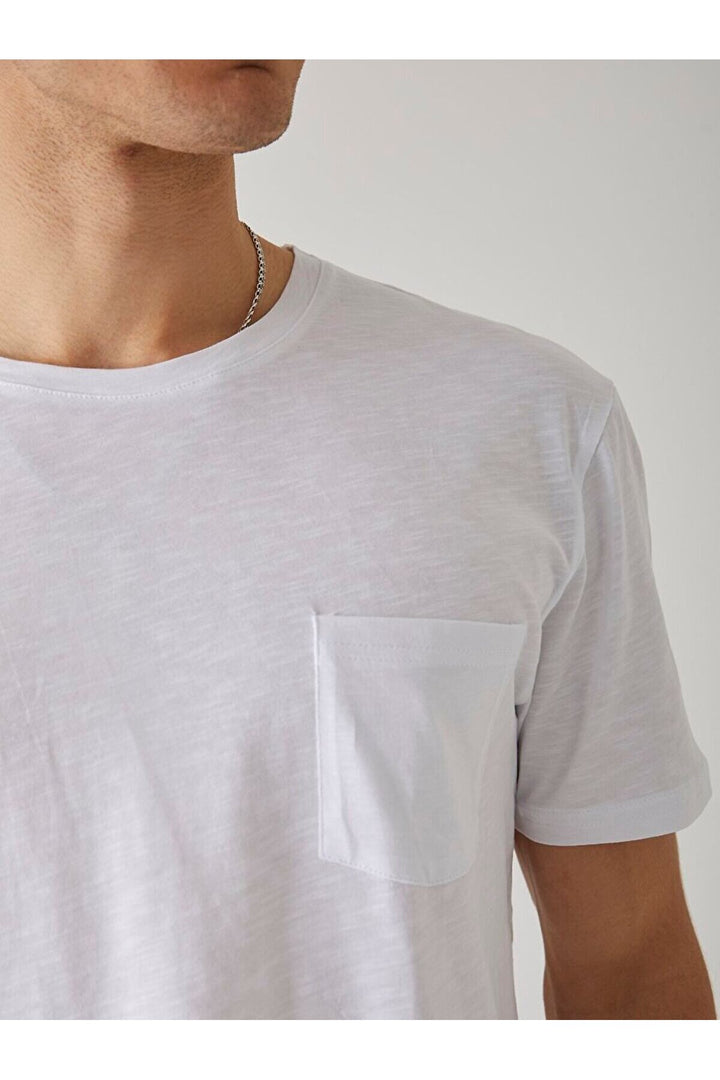 LTB T-shirt blanc avec poche