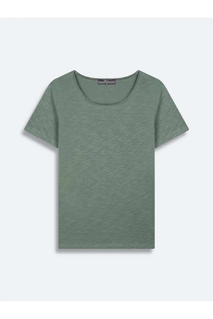 LTB T-shirt à manches courtes HOBESA kaki pour femme 1225801286089401