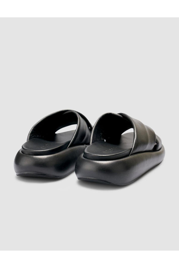 Cabani Shoes %100 Cuir véritable Sandales noires pour femmes - Noir
